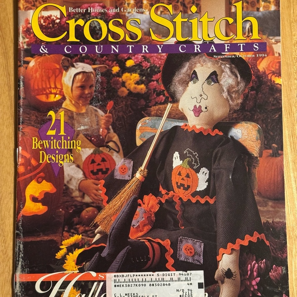 Better Homes and Gardens Cross Stitch Magazine Sept/Oct 1994